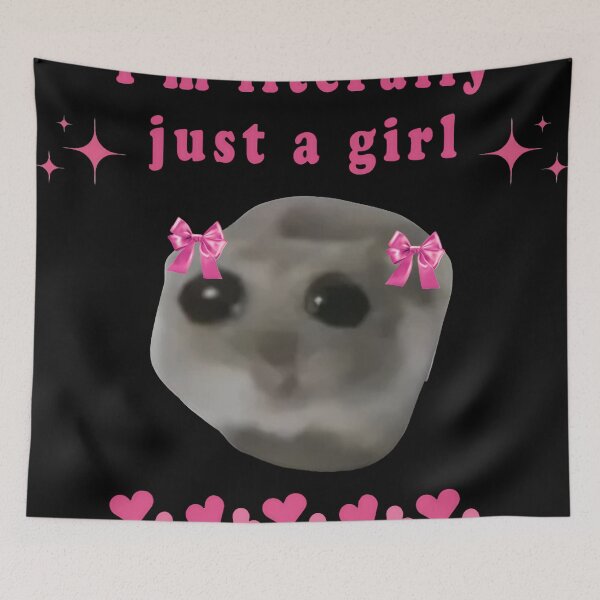 Item preview, Sad Hamster I'm Just Little Girl designed and sold by barlblark.