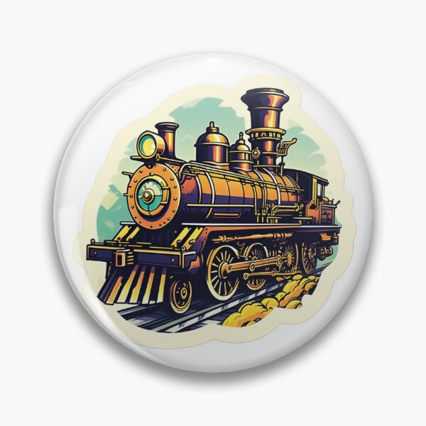 Item preview, Technology meets art: Illustrated steam locomotive designed and sold by Ink-Kreativ.