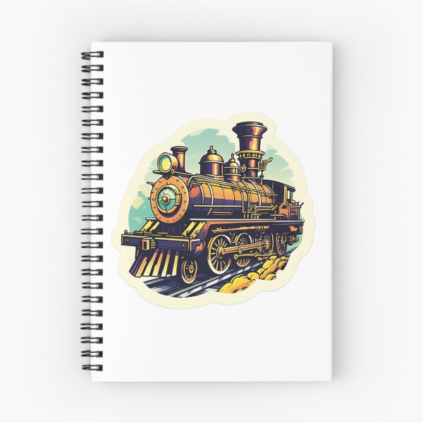 Item preview, Technology meets art: Illustrated steam locomotive designed and sold by Ink-Kreativ.