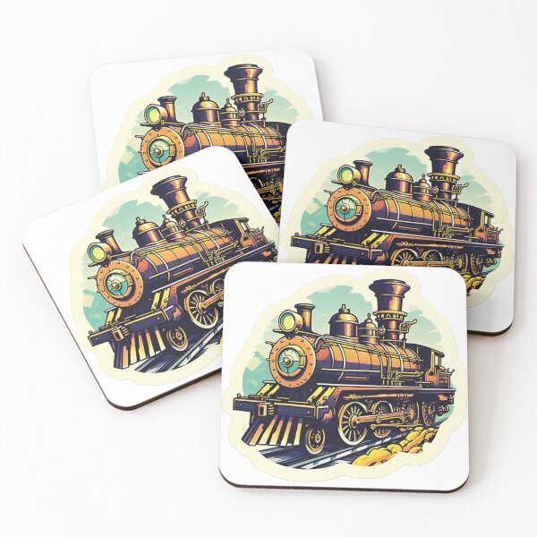 Item preview, Technology meets art: Illustrated steam locomotive designed and sold by Ink-Kreativ.