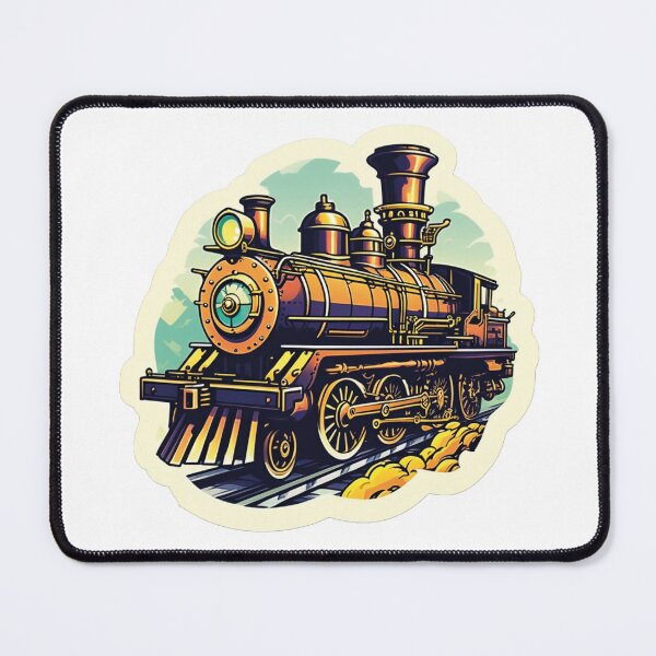 Item preview, Technology meets art: Illustrated steam locomotive designed and sold by Ink-Kreativ.