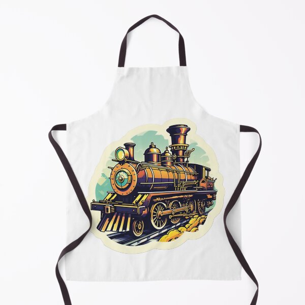 Item preview, Technology meets art: Illustrated steam locomotive designed and sold by Ink-Kreativ.