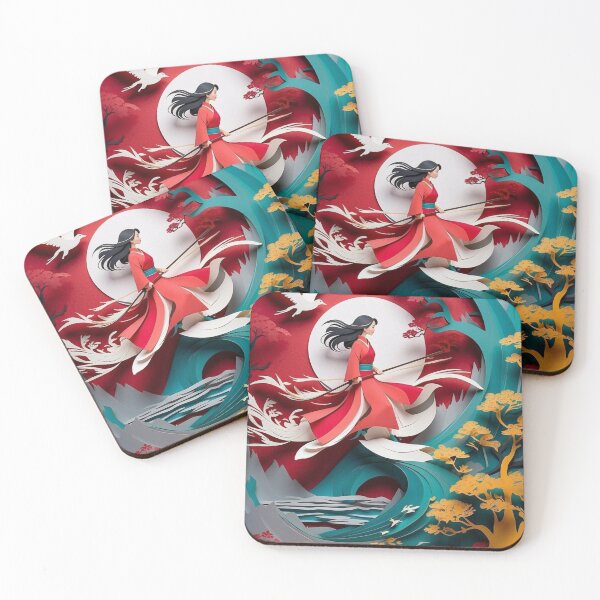 Item preview, Chinese Culture Unfolded: Mulan in Paper-Cut Animation. Traditional Artistry: Paper Cutting Illustrations of Mulan designed and sold by AdesignTEE.