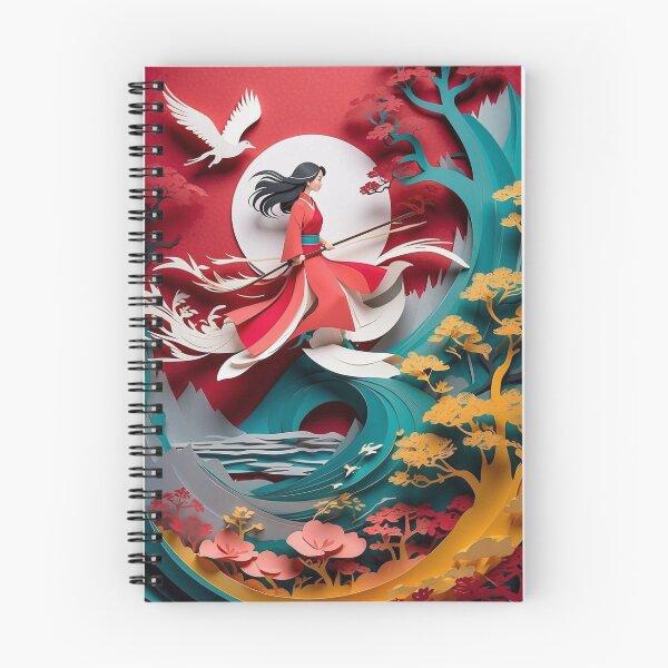 Item preview, Chinese Culture Unfolded: Mulan in Paper-Cut Animation. Traditional Artistry: Paper Cutting Illustrations of Mulan designed and sold by AdesignTEE.