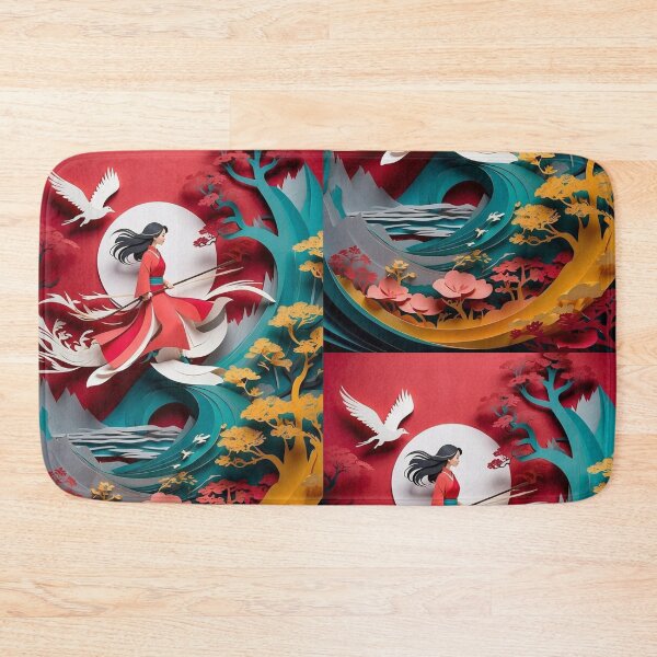 Item preview, Chinese Culture Unfolded: Mulan in Paper-Cut Animation. Traditional Artistry: Paper Cutting Illustrations of Mulan designed and sold by AdesignTEE.