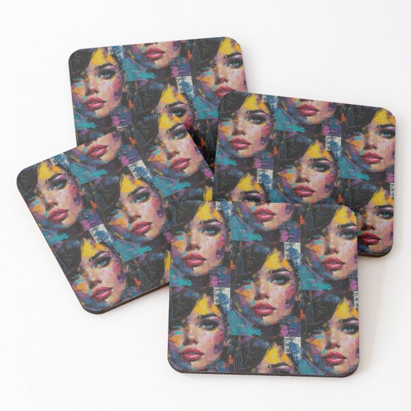 Item preview, Emotional Kaleidoscope: Painted Mix of Woman Faces designed and sold by Piotrek0001.
