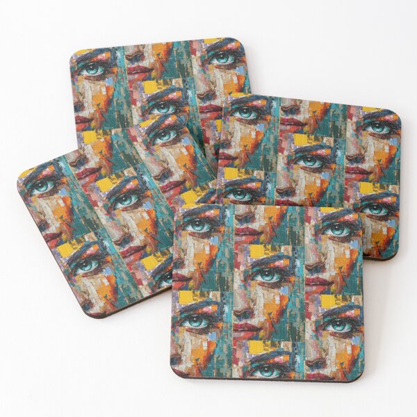Item preview, Emotional Kaleidoscope: Painted Mix of Woman Faces designed and sold by Piotrek0001.