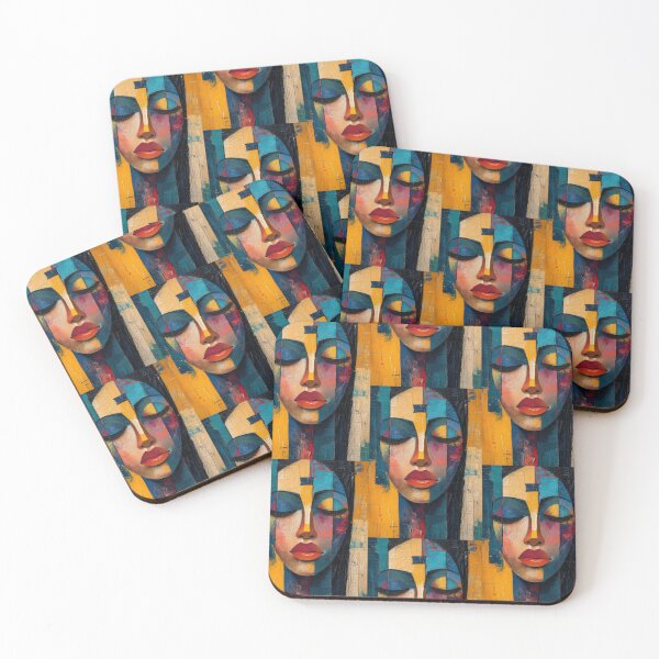 Item preview, Emotional Kaleidoscope: Painted Mix of Woman Faces designed and sold by Piotrek0001.