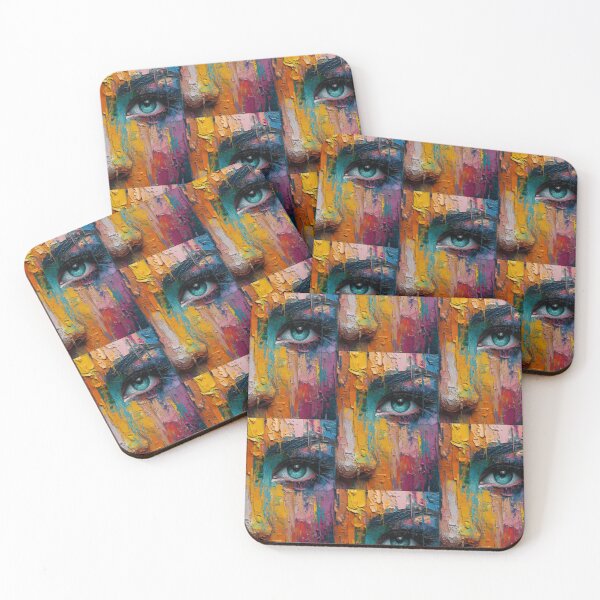Item preview, Emotional Kaleidoscope: Painted Mix of Woman Faces designed and sold by Piotrek0001.