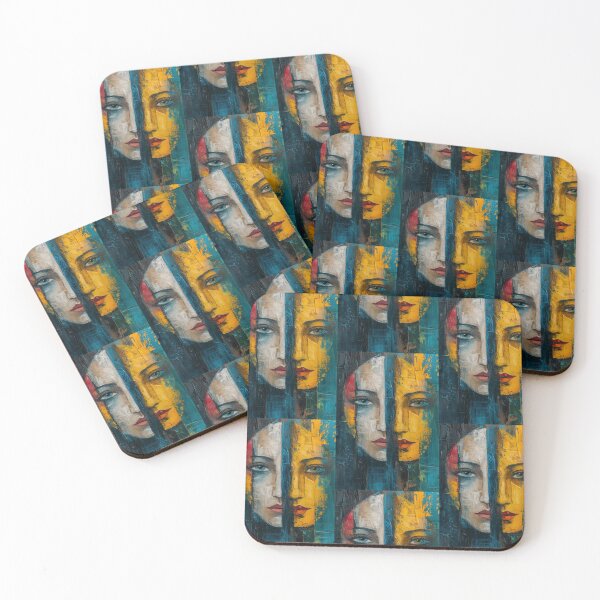 Item preview, Emotional Kaleidoscope: Painted Mix of Woman Faces designed and sold by Piotrek0001.