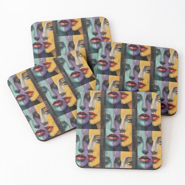 Item preview, Emotional Kaleidoscope: Painted Mix of Woman Faces designed and sold by Piotrek0001.