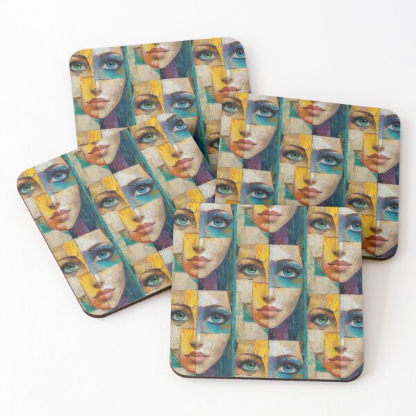 Item preview, Emotional Kaleidoscope: Painted Mix of Woman Faces designed and sold by Piotrek0001.