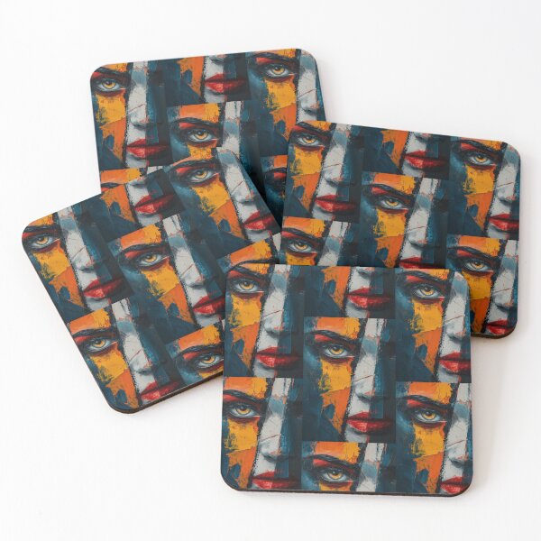 Item preview, Emotional Kaleidoscope: Painted Mix of Woman Faces designed and sold by Piotrek0001.