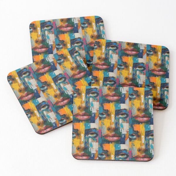 Item preview, Emotional Kaleidoscope: Painted Mix of Woman Faces designed and sold by Piotrek0001.