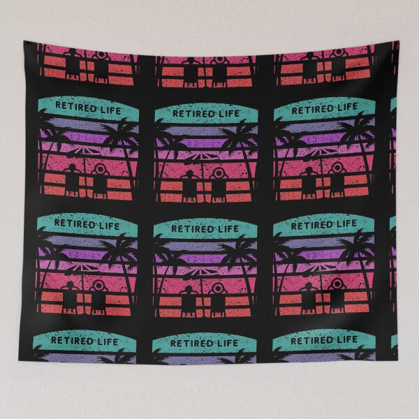 Item preview, Retired Life Beach Palm Trees designed and sold by wejollydigitals.