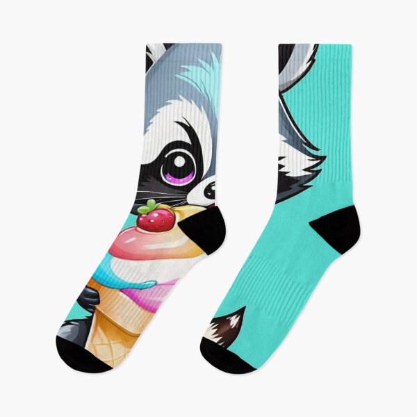 Item preview, Racoon holding Ice cream designed and sold by Chantel Fourie.