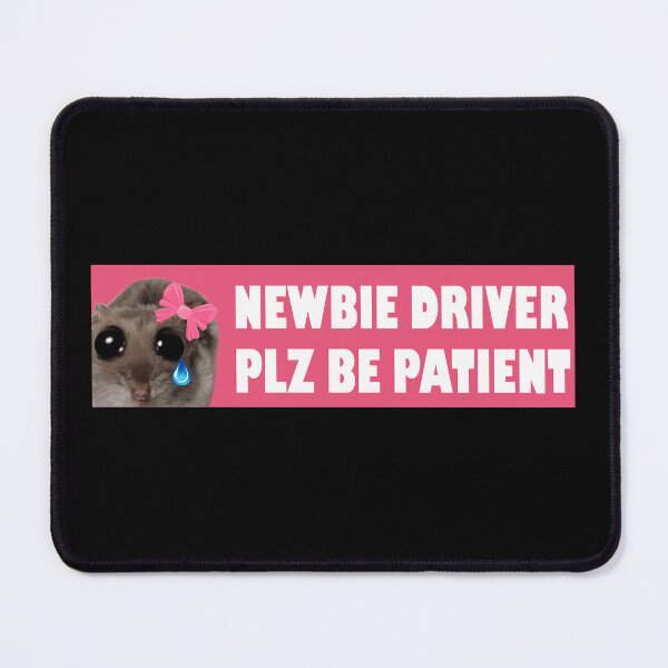 Item preview, Sad Hamster Newbie Driver designed and sold by barlblark.
