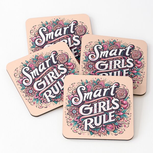 Item preview, Smart Girls Rule, typography designed and sold by maxmaj.