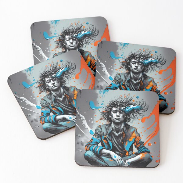 Item preview, Urban Reverie: Monochrome Meets Oil Splash designed and sold by JAMESAMORN.