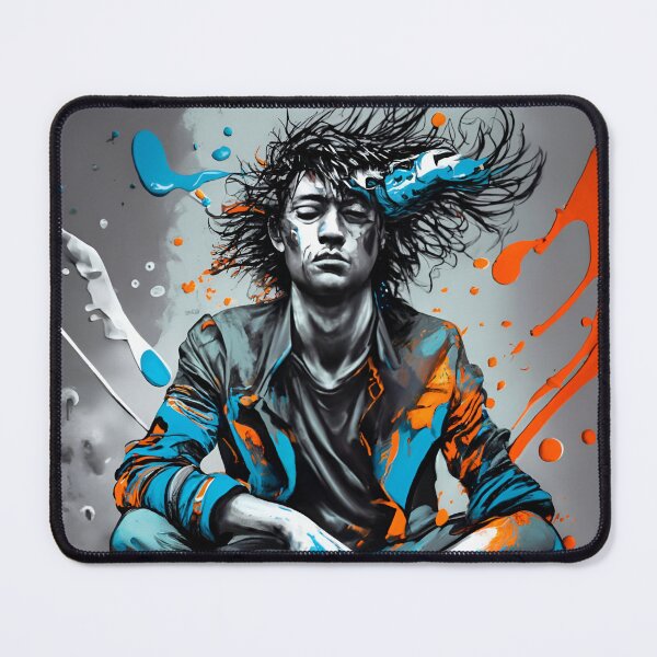 Item preview, Urban Reverie: Monochrome Meets Oil Splash designed and sold by JAMESAMORN.