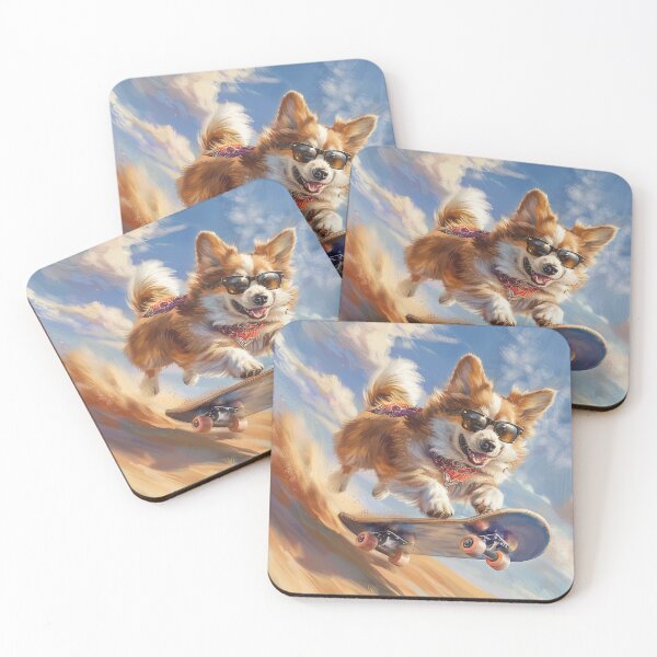 Artikelvorschau, Corgi Hund skateboard entworfen und verkauft von CorgiCuddle.