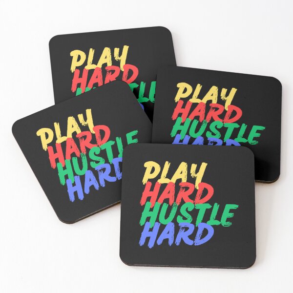 Item preview, Play Hard, Hustle Hard (Mood Colors) - Pocket ver. designed and sold by MoodThreads.