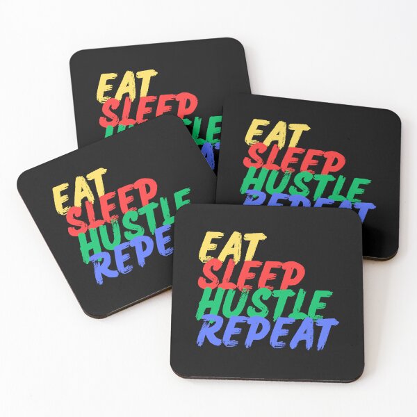 Item preview, Eat, Sleep, Hustle, Repeat (Mood Colors) - Pocket ver. designed and sold by MoodThreads.