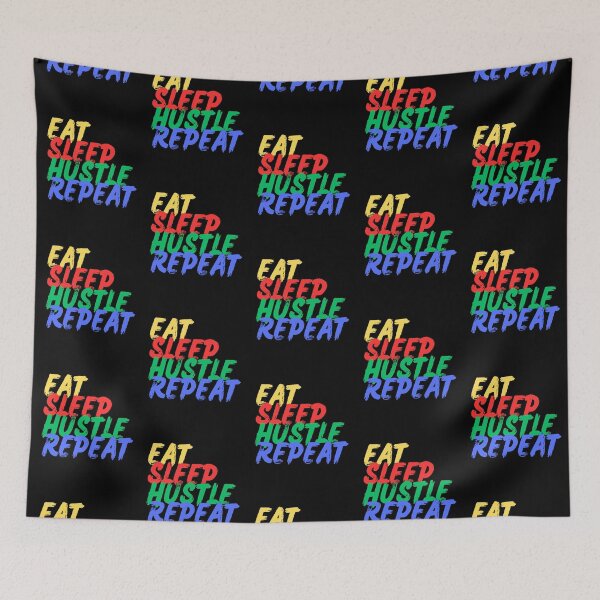 Item preview, Eat, Sleep, Hustle, Repeat (Mood Colors) - Pocket ver. designed and sold by MoodThreads.