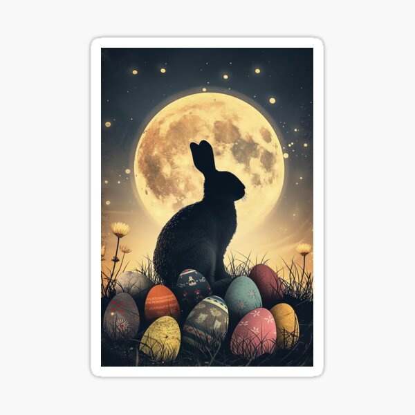 Item preview, Moonlit Bunny Magic designed and sold by cute-animals99.