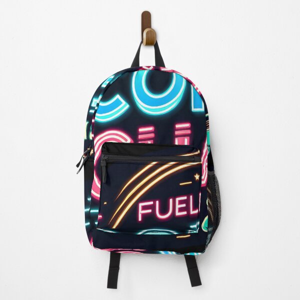 Item preview, Fueled By Coffee & Chaos, typography, retro designed and sold by maxmaj.