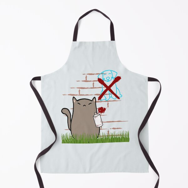 Item preview, Kawaii Cat Spray Paints X On Dog Graffiti Art designed and sold by LivingRoomZoo.