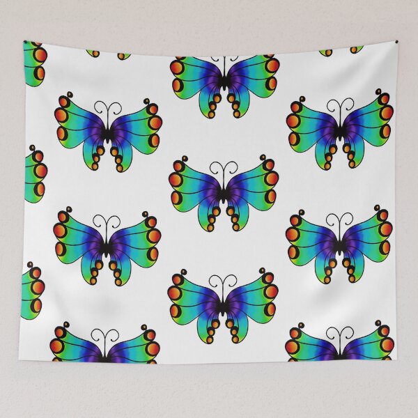 Item preview, rainbow butterfly designed and sold by Kalhanne.