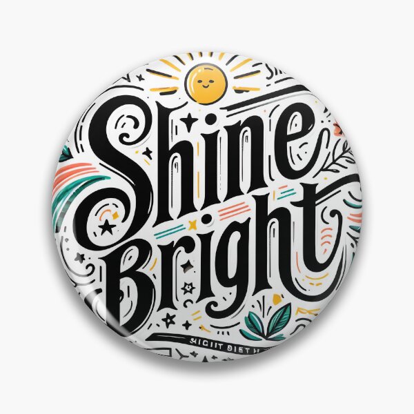 Item preview, Shine bright, typography designed and sold by maxmaj.