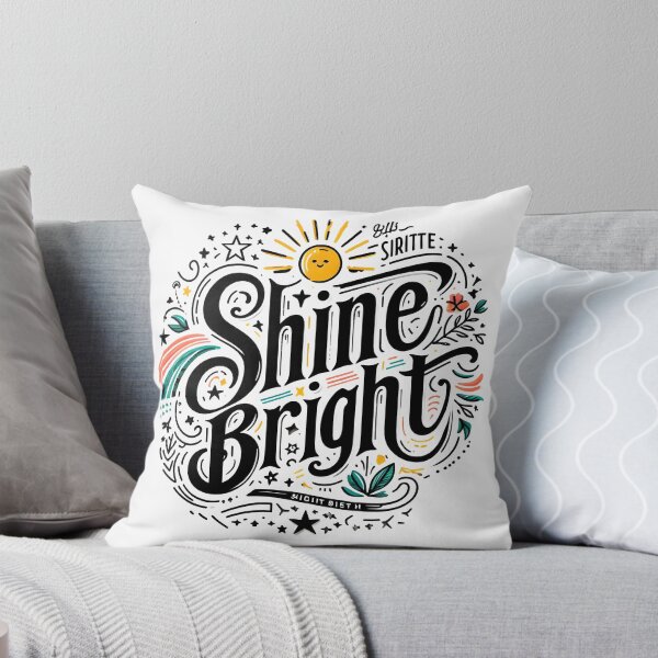 Item preview, Shine bright, typography designed and sold by maxmaj.
