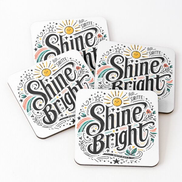 Item preview, Shine bright, typography designed and sold by maxmaj.