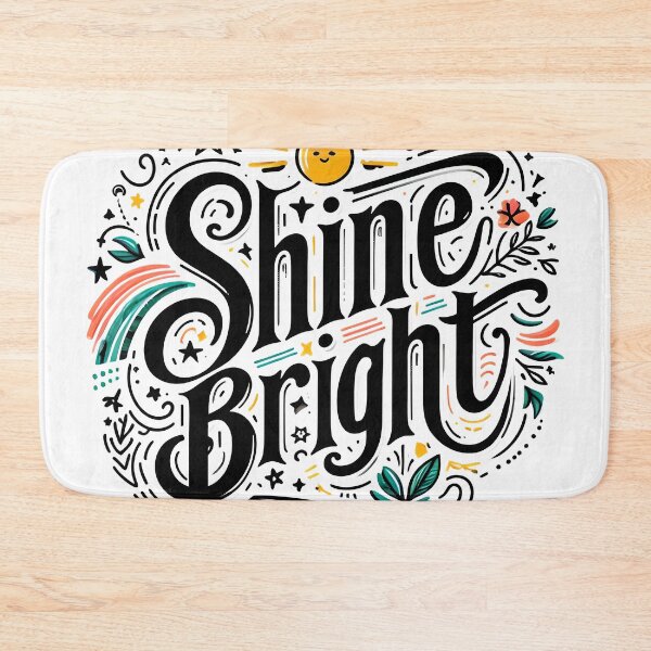 Item preview, Shine bright, typography designed and sold by maxmaj.