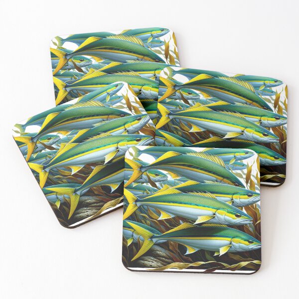 Item preview, Yellowtail School In Kelp designed and sold by HippieFarms11.