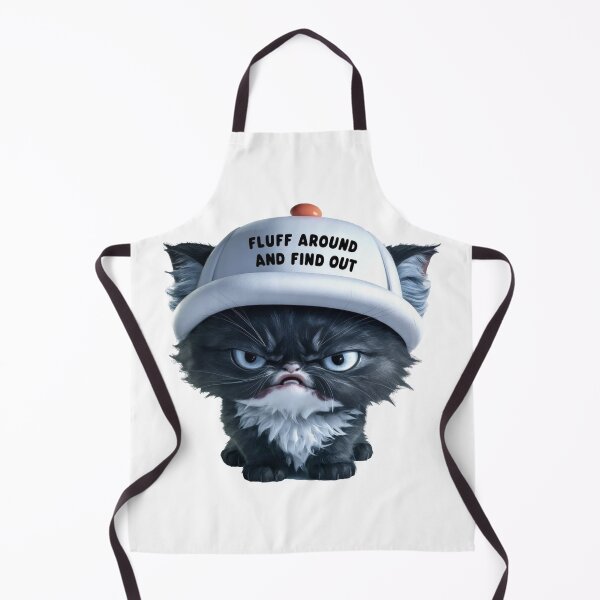 Item preview, Fluff Around And Find Out - Cute Black Cat designed and sold by Krieghorn.