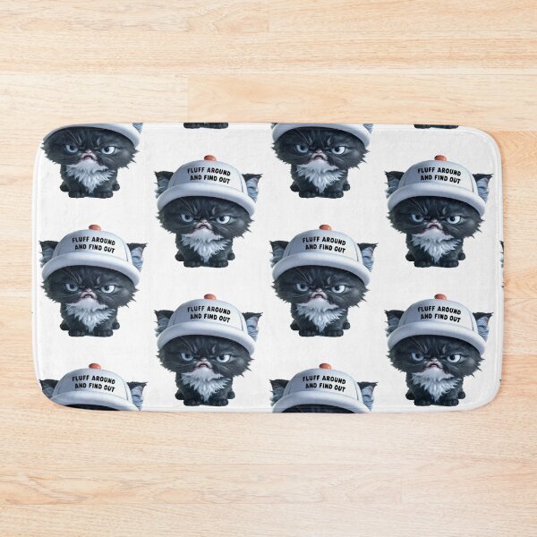 Item preview, Fluff Around And Find Out - Cute Black Cat designed and sold by Krieghorn.