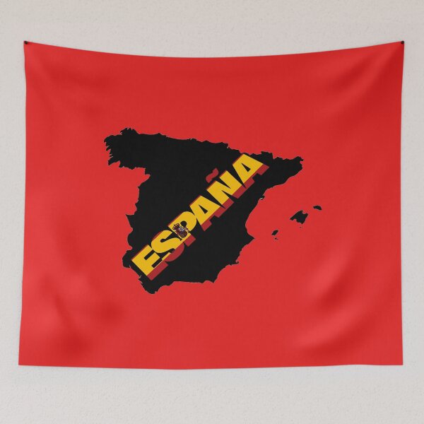 Item preview, Spain Flag Map designed and sold by AnimalsDH305.
