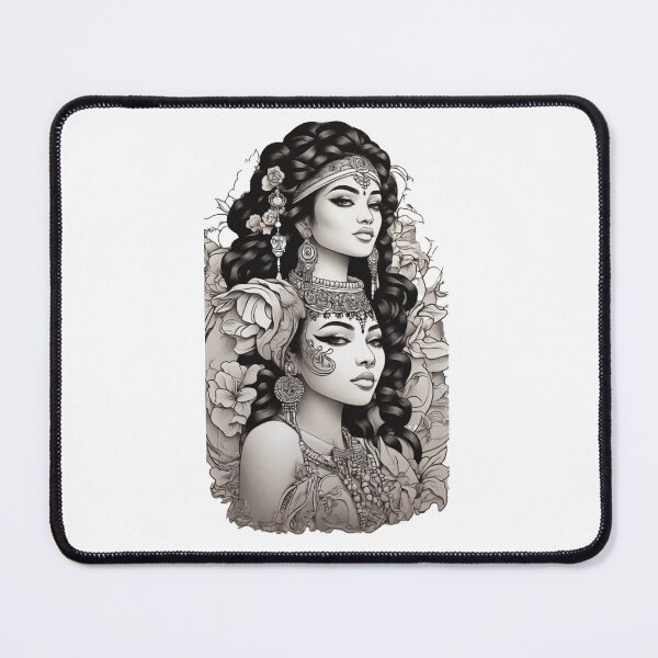Item preview, Cultural Festive Threads: Celebrate Diversity with Black & White Art Designs! designed and sold by Pixel Palette.
