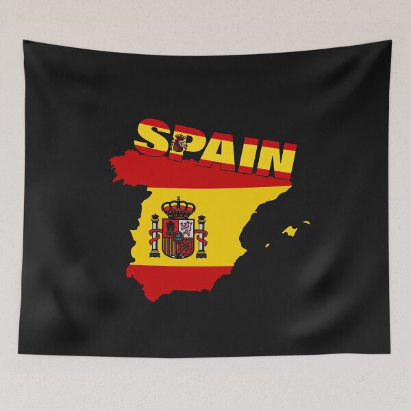 Item preview, Spain Flag Map designed and sold by AnimalsDH305.