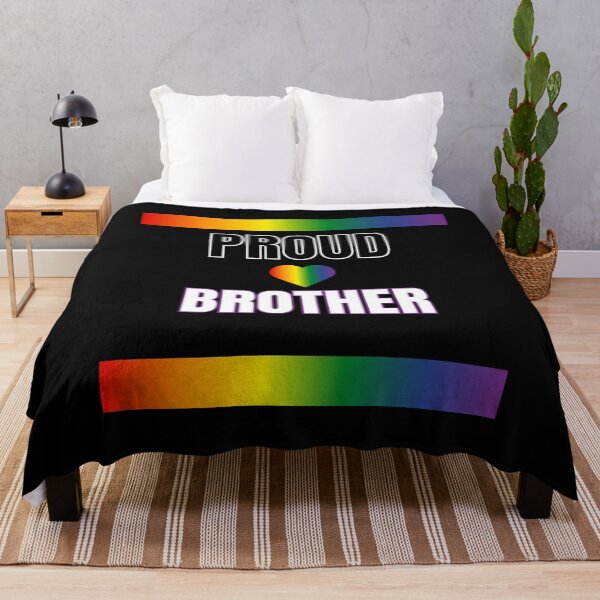 Artikelvorschau, LGBTQ T-Shirt, Stolzer Bruder T-Shirt LGBTQ Slogan T-Shirt, Gay Festival, Pride Festival, entworfen und verkauft von PrideBeProud.