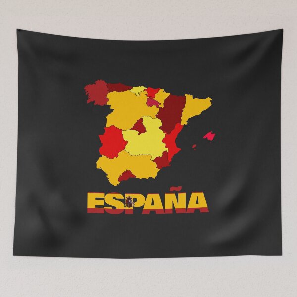 Item preview, Spain Flag Map designed and sold by AnimalsDH305.