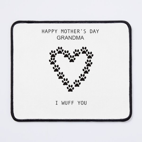 Item preview, Happy Mother's Day Grandma I wuff you dog card designed and sold by IslesArt.