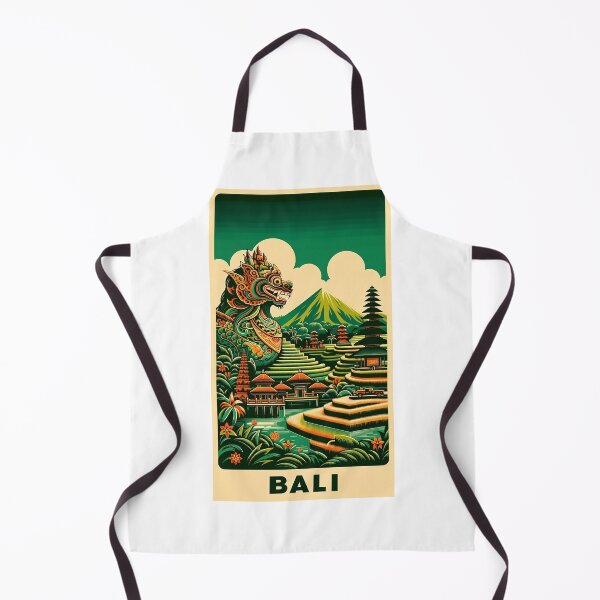 Item preview, Bali vintage travel poster designed and sold by LoveLabDesign.