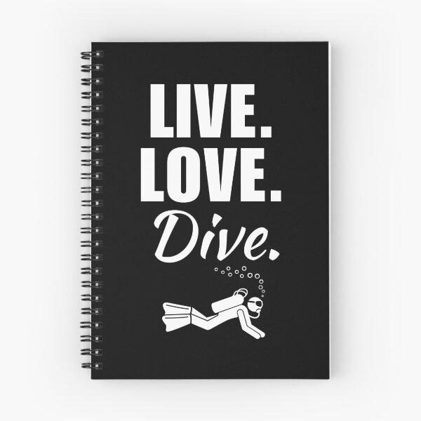 Item preview, Live, love, dive. Scuba diving quote or saying for people who love scuba diving and travel designed and sold by NBSStore.