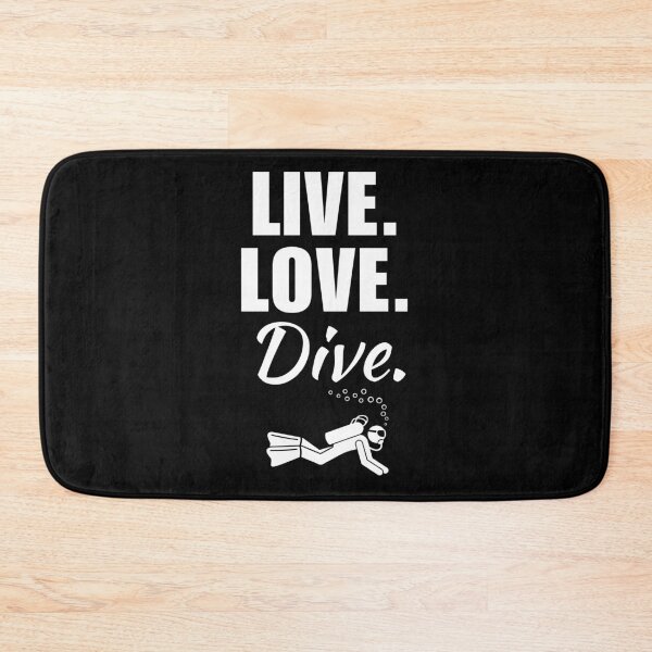 Item preview, Live, love, dive. Scuba diving quote or saying for people who love scuba diving and travel designed and sold by NBSStore.