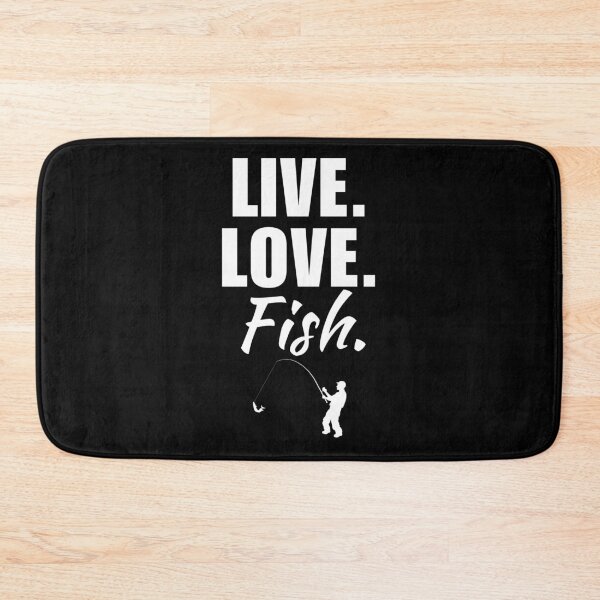 Item preview, Live, love, fish. Fishing enthusiasts, fisherman saying or slogan designed and sold by NBSStore.