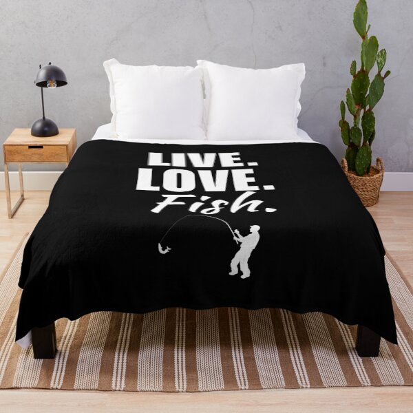 Item preview, Live, love, fish. Fishing enthusiasts, fisherman saying or slogan designed and sold by NBSStore.